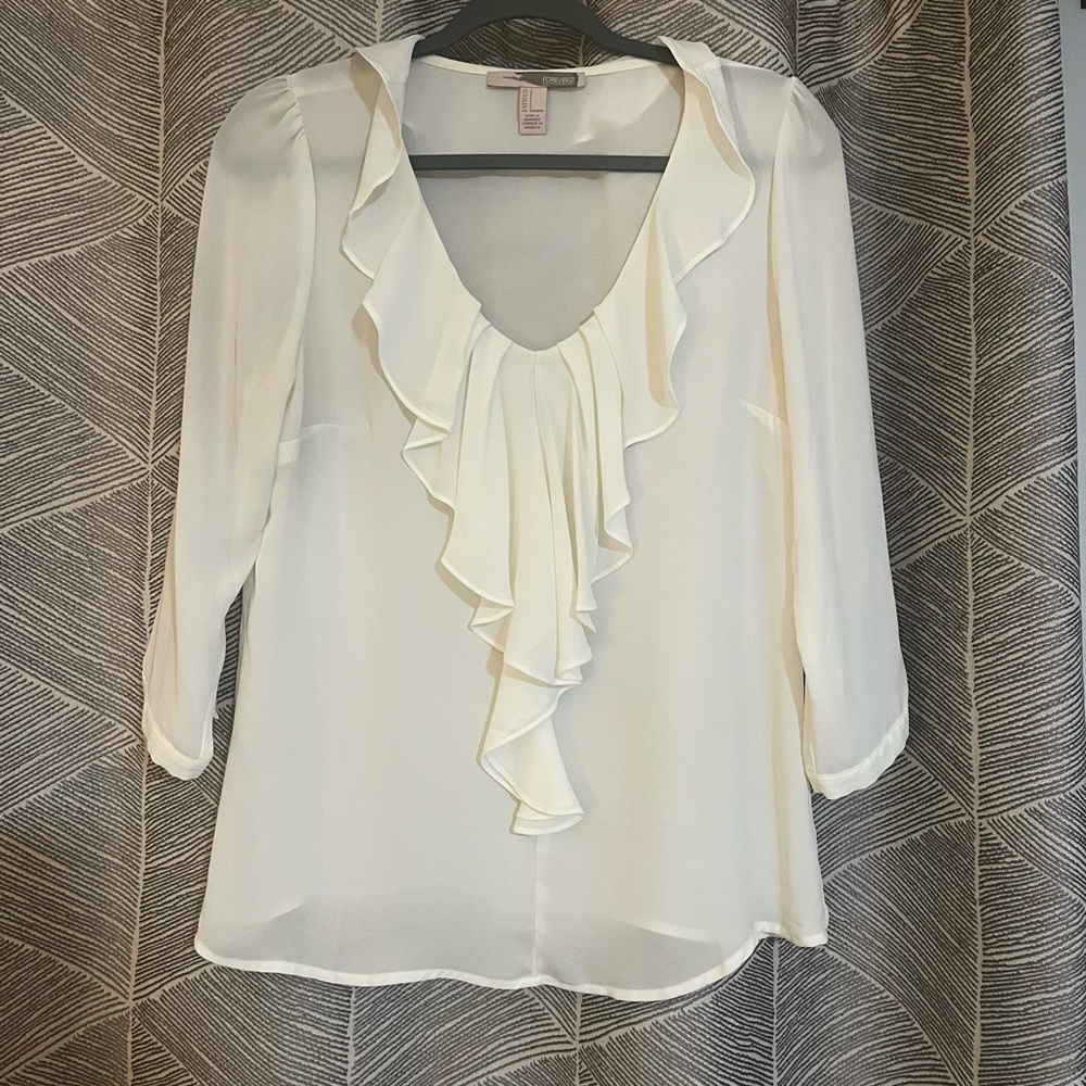 Forever 21 white blouse